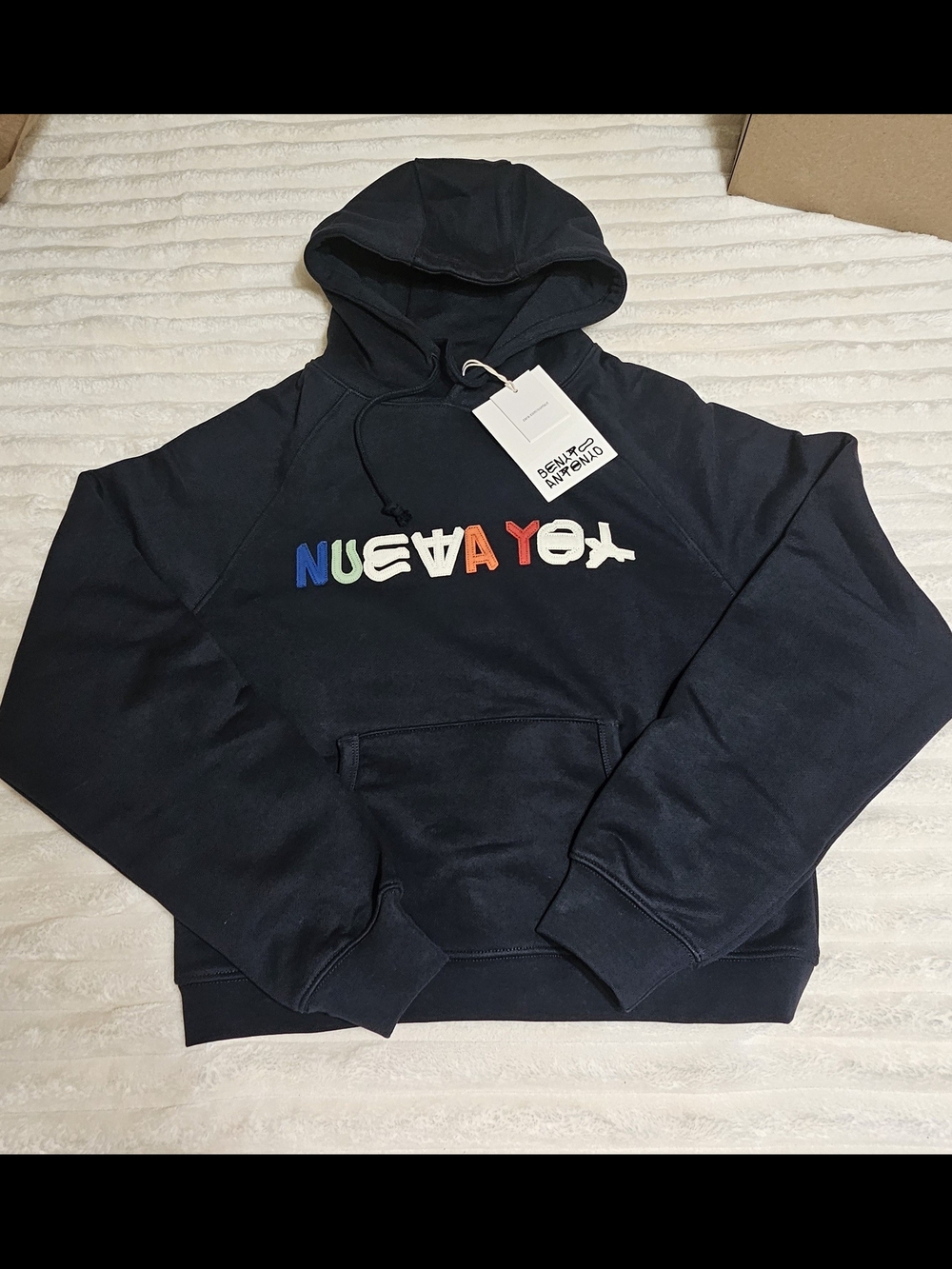 Bad Bunny & Zara Nueva Yol Navy Hoodie